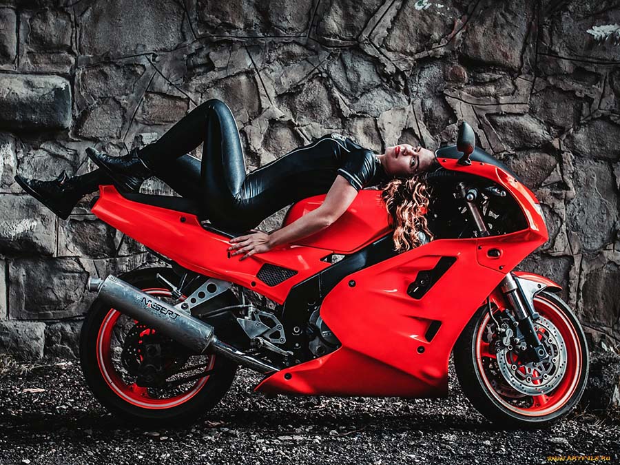 Beautiful girl Beautiful girls and motorcycles in Rabat